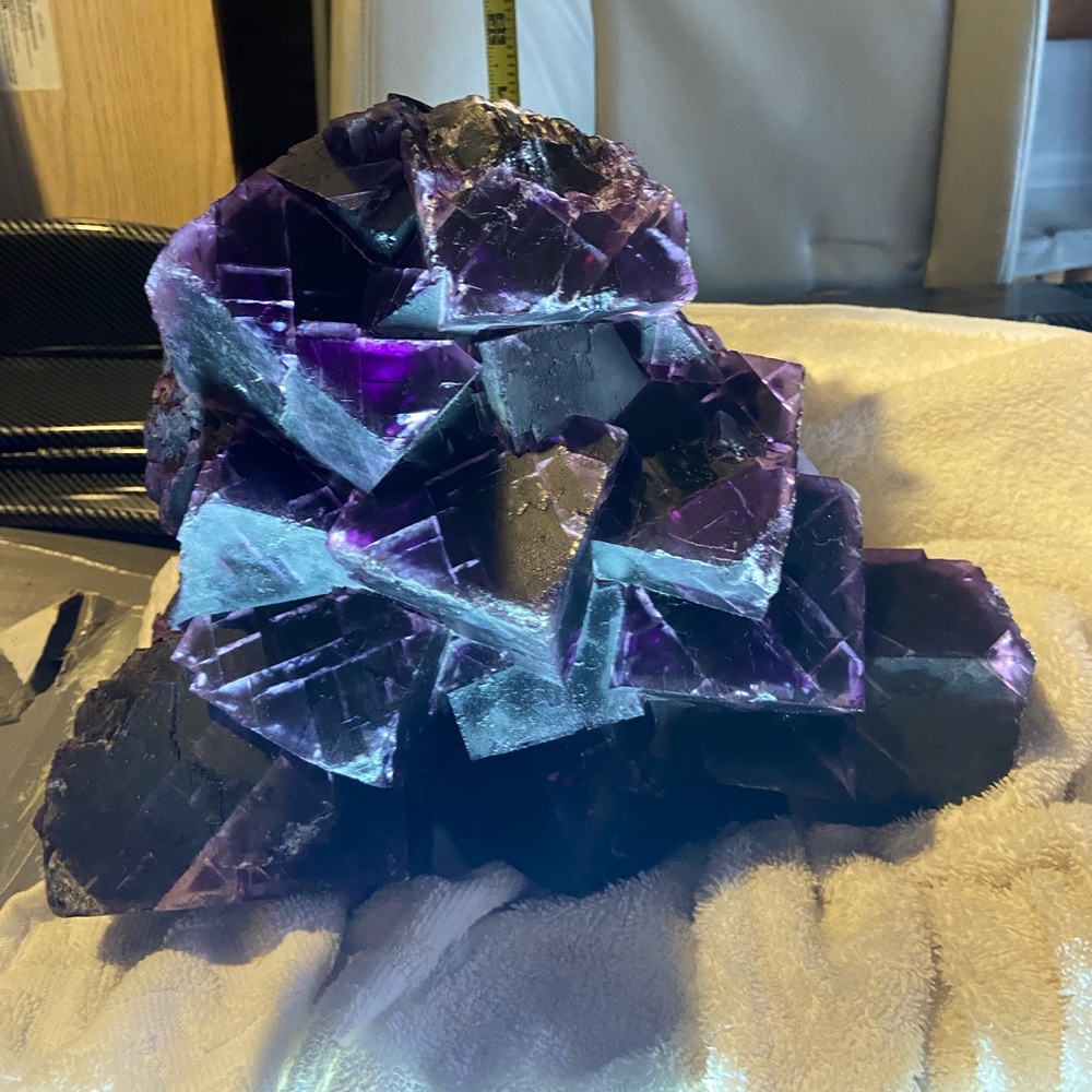 Natural Purple Cube Fluorite